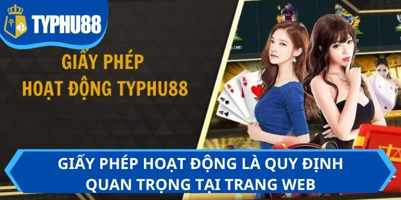 Giấy phép hoạt động là quy định quan trọng tại trang web