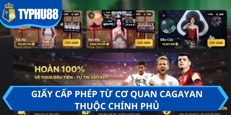 Giấy cấp phép từ cơ quan Cagayan thuộc chính phủ